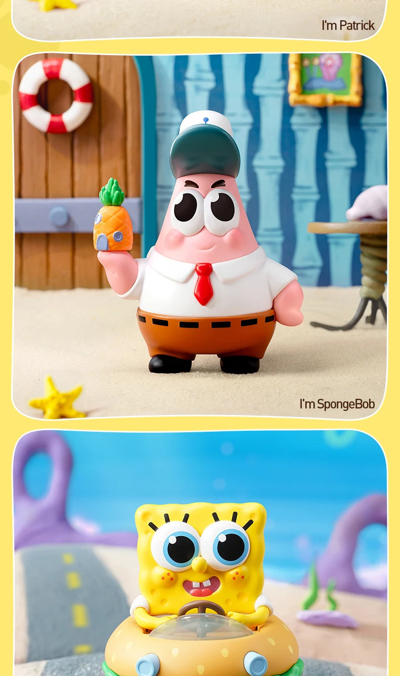 POP MART SpongeBob Best Friends Series Figures 1PC/12PCS Blind Box POPMART