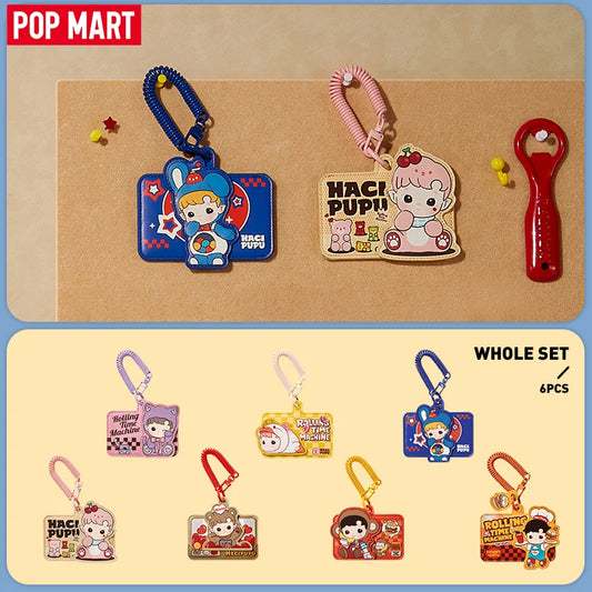 POP MART HACIPUPU-Rolling Time Machine Series-Card Holder Blind Box Mystery Box 1PC/6PCS Blind Box