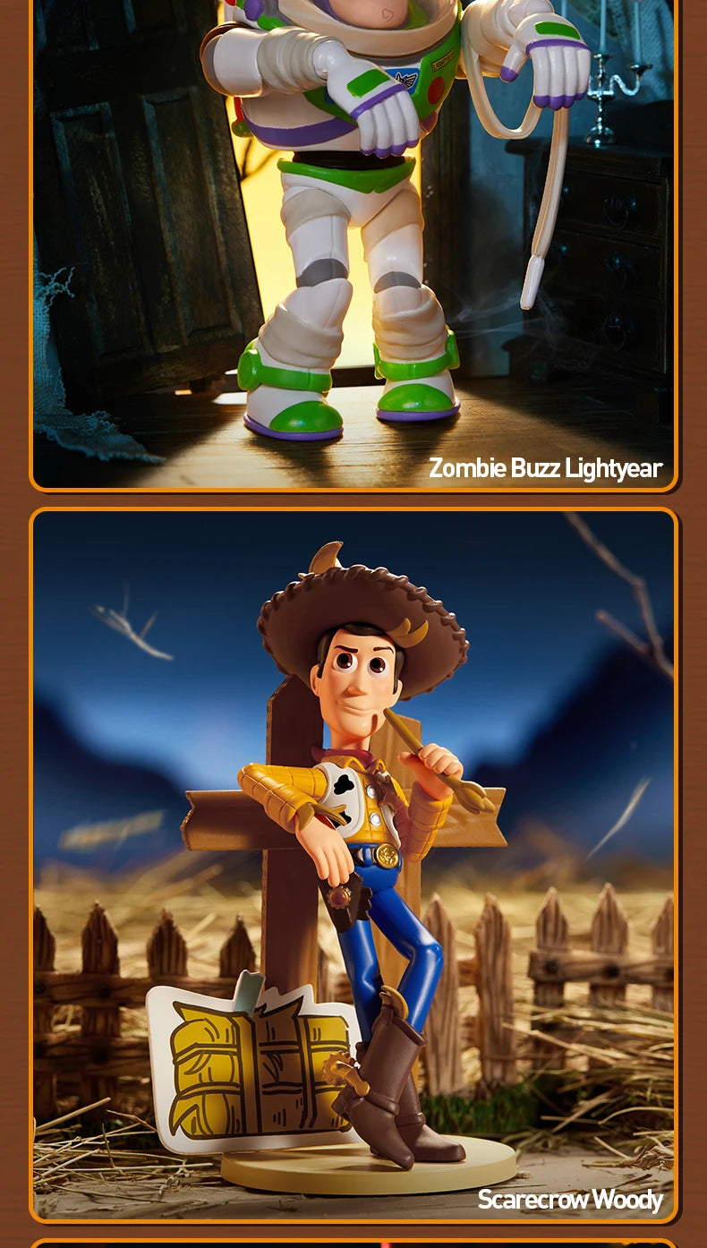 POP MART Pixar Spooky Night Series Figures Mystery Box 1PC/12PCS POPMART Blind Box Figure