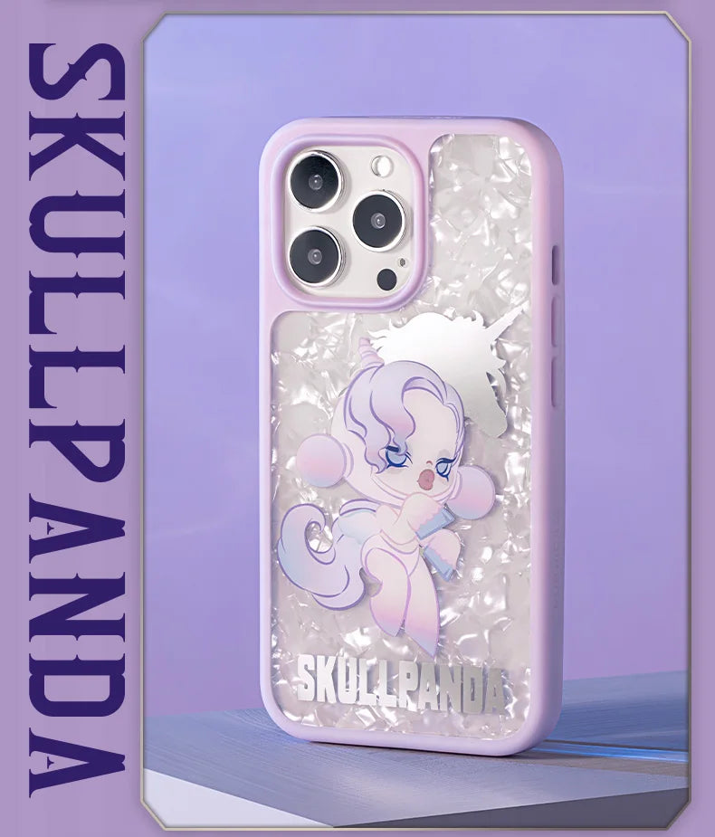 POP MART Skullpanda The Mare of Animals Series - Case for iPhone 13 Pro/iPhone 13 Pro Max (The Unicorn)