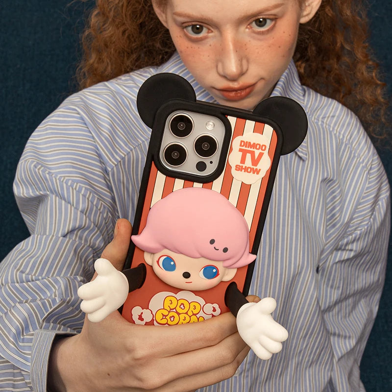 POP MART DIMOO WORLD × DISNEY Series-Phone Case for iPhone 15 Pro Max/16 Pro/16 Pro Max