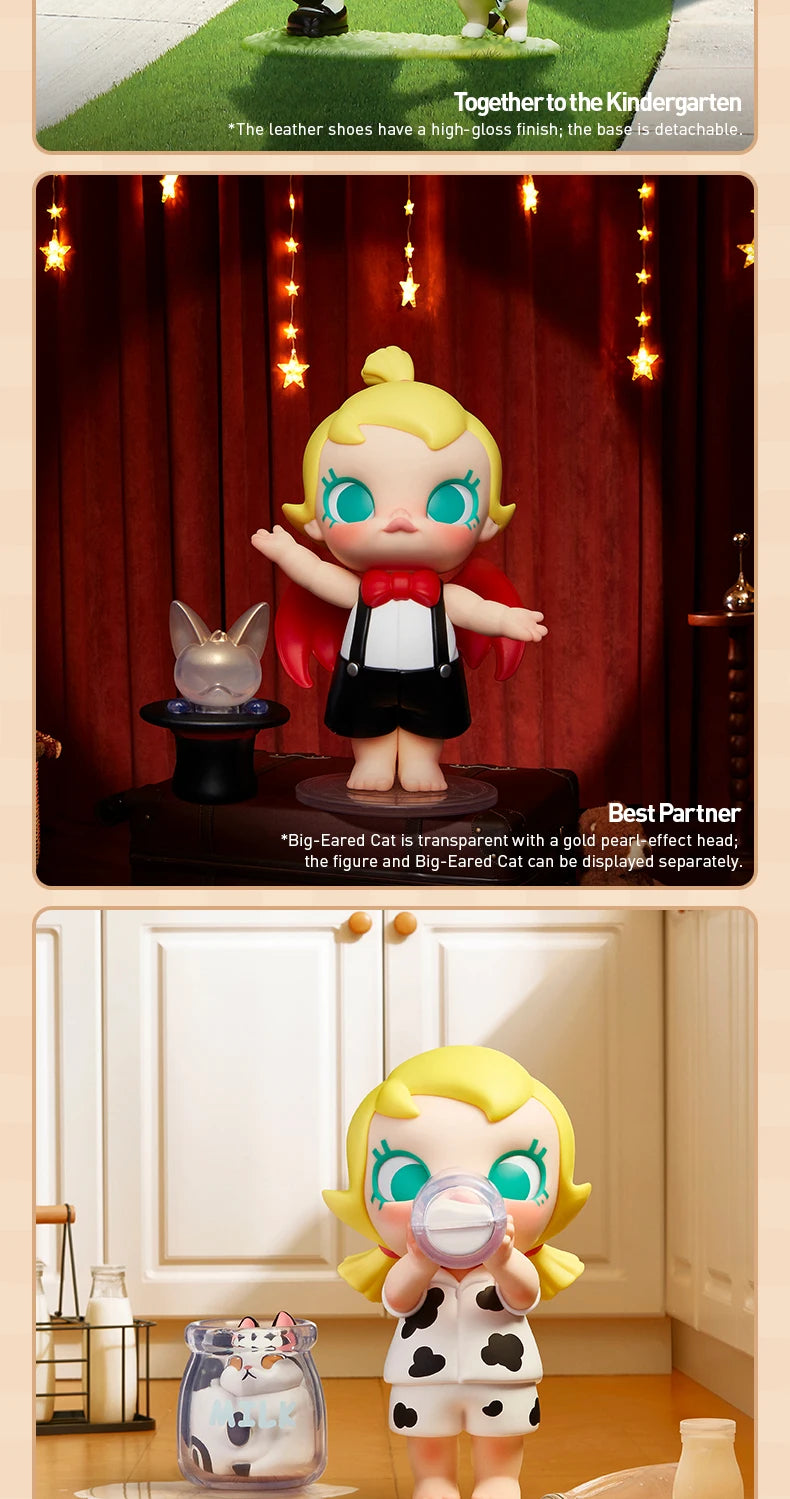 POP MART Baby Molly & Baby Tabby Series Figures 1PC/12PCS POPMART Blind Box Figure