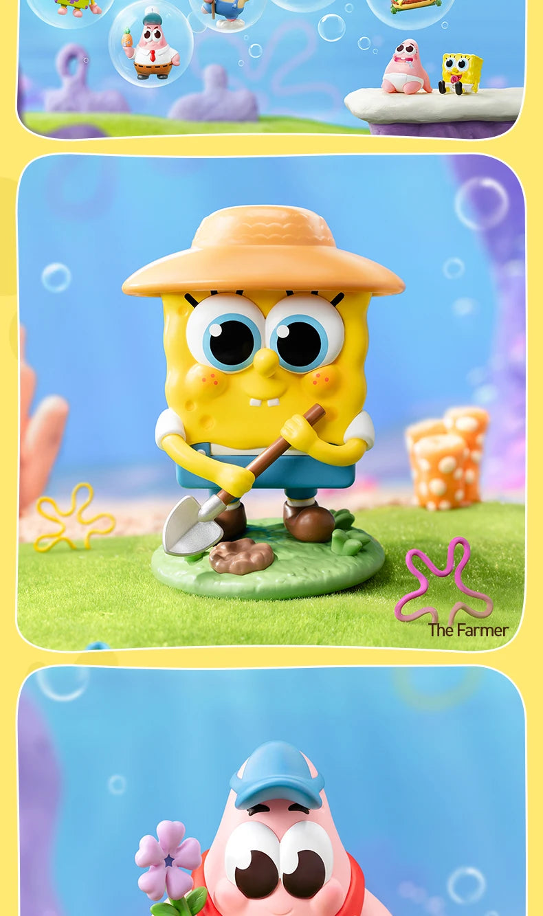 POP MART SpongeBob Best Friends Series Figures 1PC/12PCS Blind Box POPMART