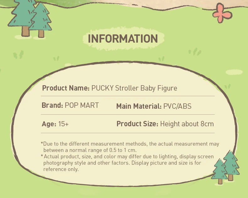 POP MART PUCKY Stroller Baby Figure Limited to 2pcs per Order