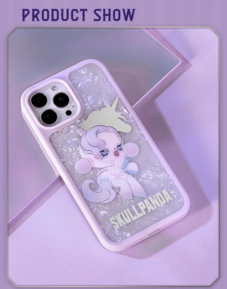 POP MART Skullpanda The Mare of Animals Series - Case for iPhone 13 Pro/iPhone 13 Pro Max (The Unicorn)