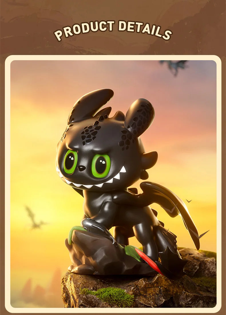POP MART THE MONSTERS - How to Train Your Dragon 200% Figurine POPMART Action Figure Toothless Light Fury
