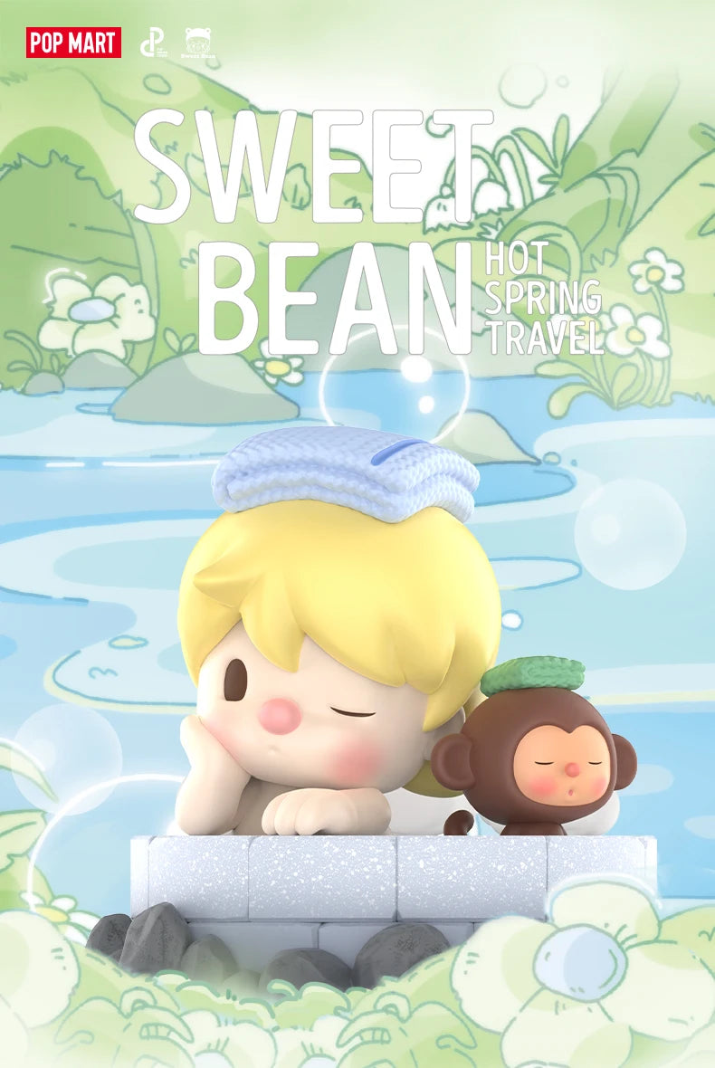 POP MART Sweet Bean Hot Spring Travel 100% Figure Limited Edition Limited to 2pcs per order