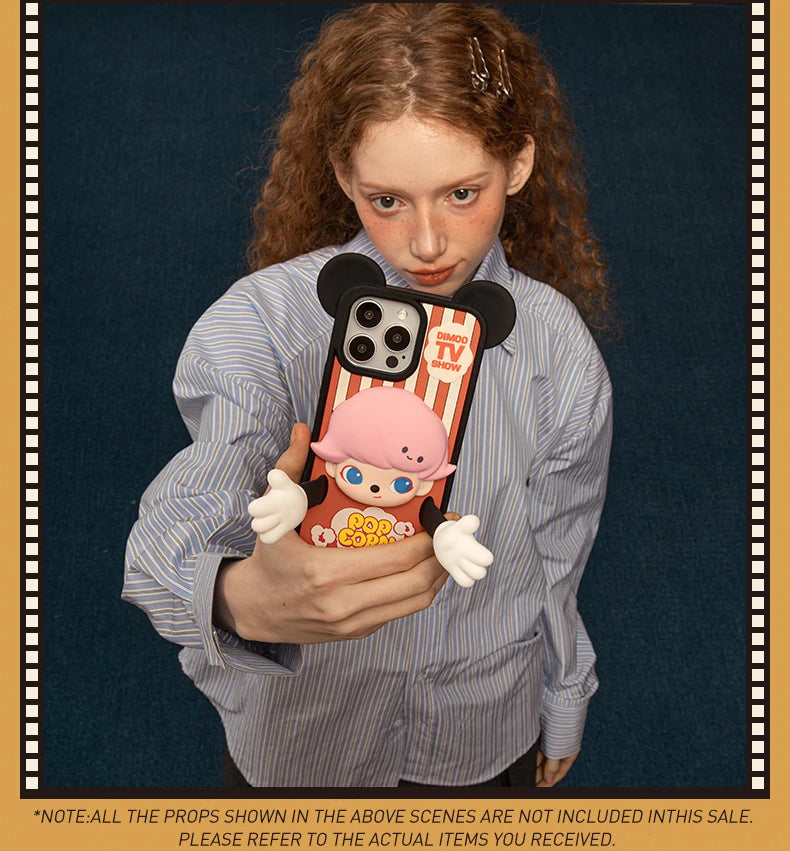 POP MART DIMOO WORLD × DISNEY Series-Phone Case for iPhone 15 Pro Max/16 Pro/16 Pro Max