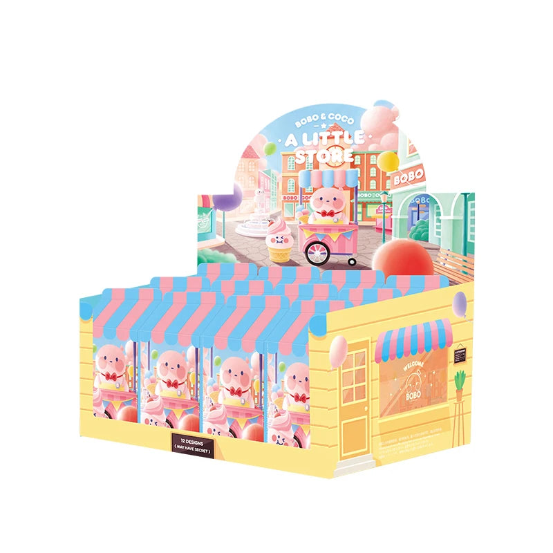 POP MART BOBO & COCO A Little Store Series Blind Box 1PC/12PC Toys Figure Action Birthday Gift Kid Toy Mystery Box