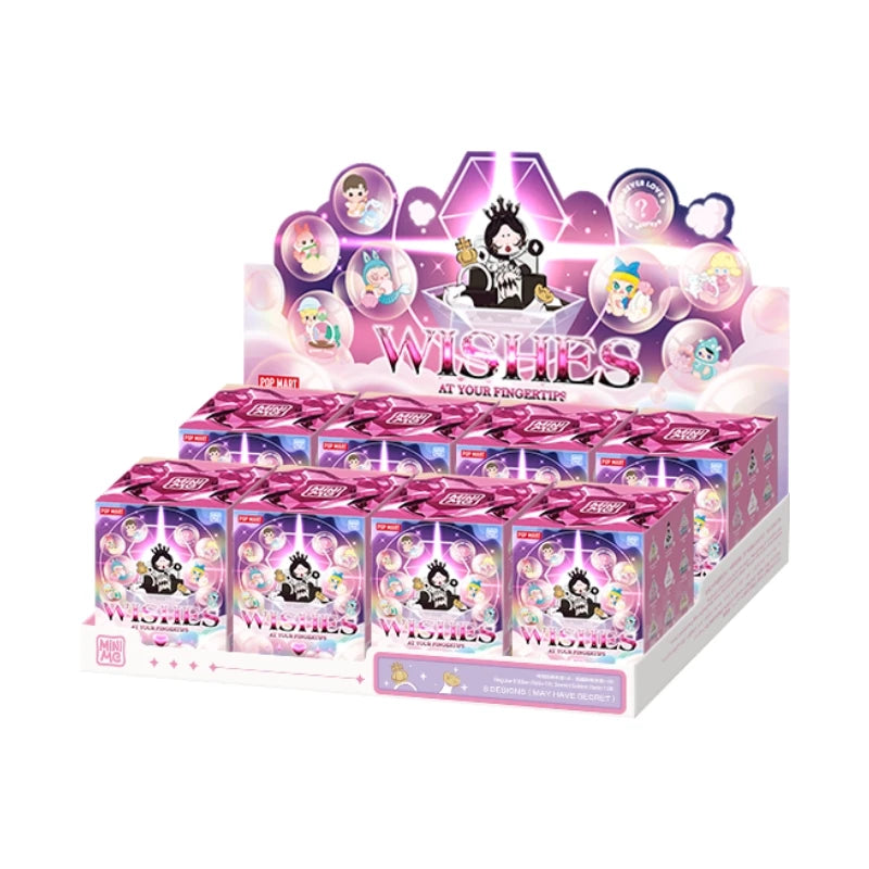 POP MART Wishes at Your Fingertips Series Scene Set Mystery Box 1PC/8PCS POPMART Blind Box Skullpanda Dimoo Labubu Romantic Ring