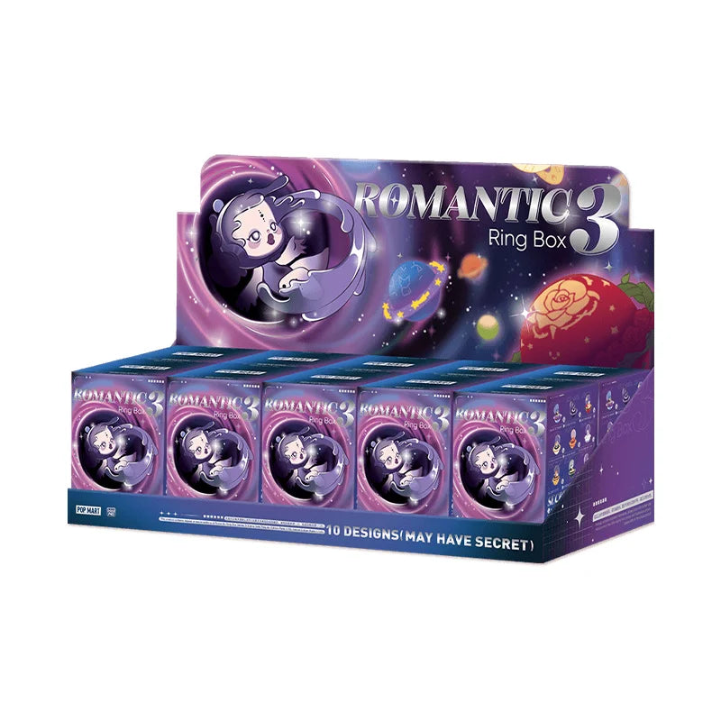 POP MART Romantic Ring Box Series 3 Scene Sets Mystery Box 1PC/10PCS POPMART Blind Box Cute Collectible Art Toy