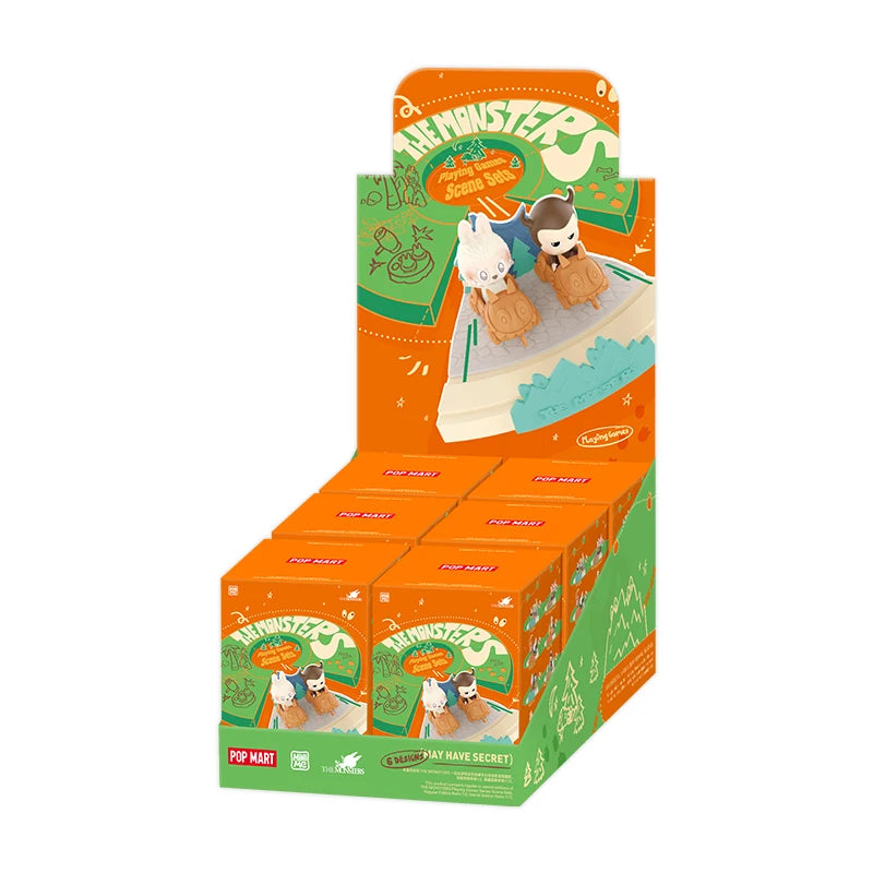 POP MART THE MONSTERS Playing Games Series Scene Sets Mystery Box 1PC/6PCS POPMART Blind Box Action Figure