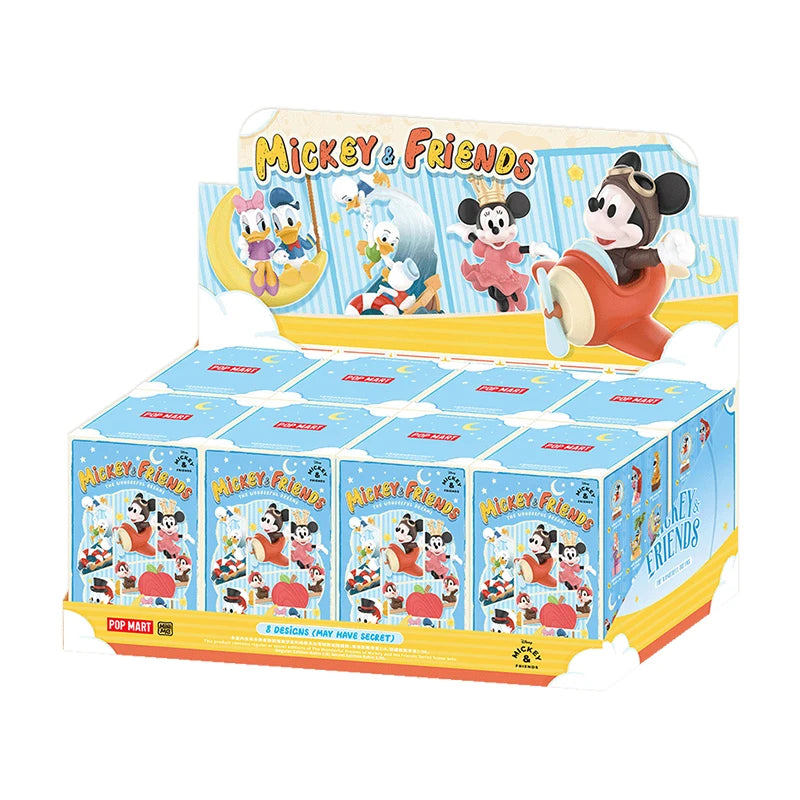 POP MART The Wonderful Dreams of Mickey and His Friends Series Scene Mystery Box 1PC/8PCS POPMART Blind Box Disney Action Figure