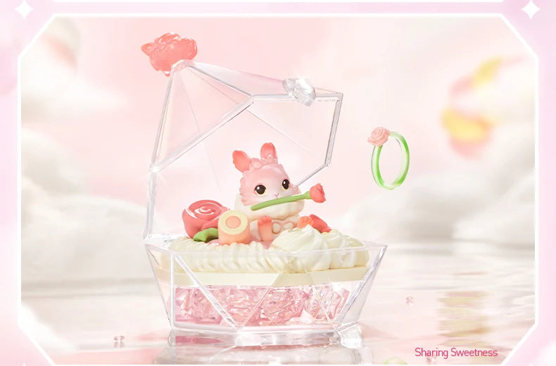 POP MART Wishes at Your Fingertips Series Scene Set Mystery Box 1PC/8PCS POPMART Blind Box Skullpanda Dimoo Labubu Romantic Ring