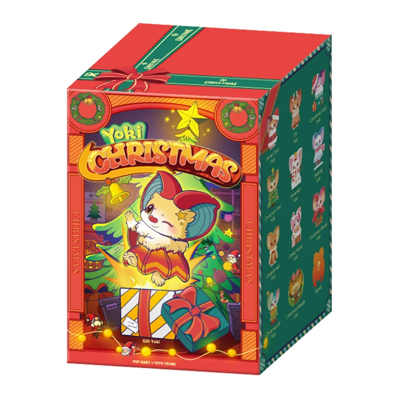 POP MAR Yoki Christmas Series Series Mystery Box 1PC/12PCS Blind Box Action Figure Cute Toy