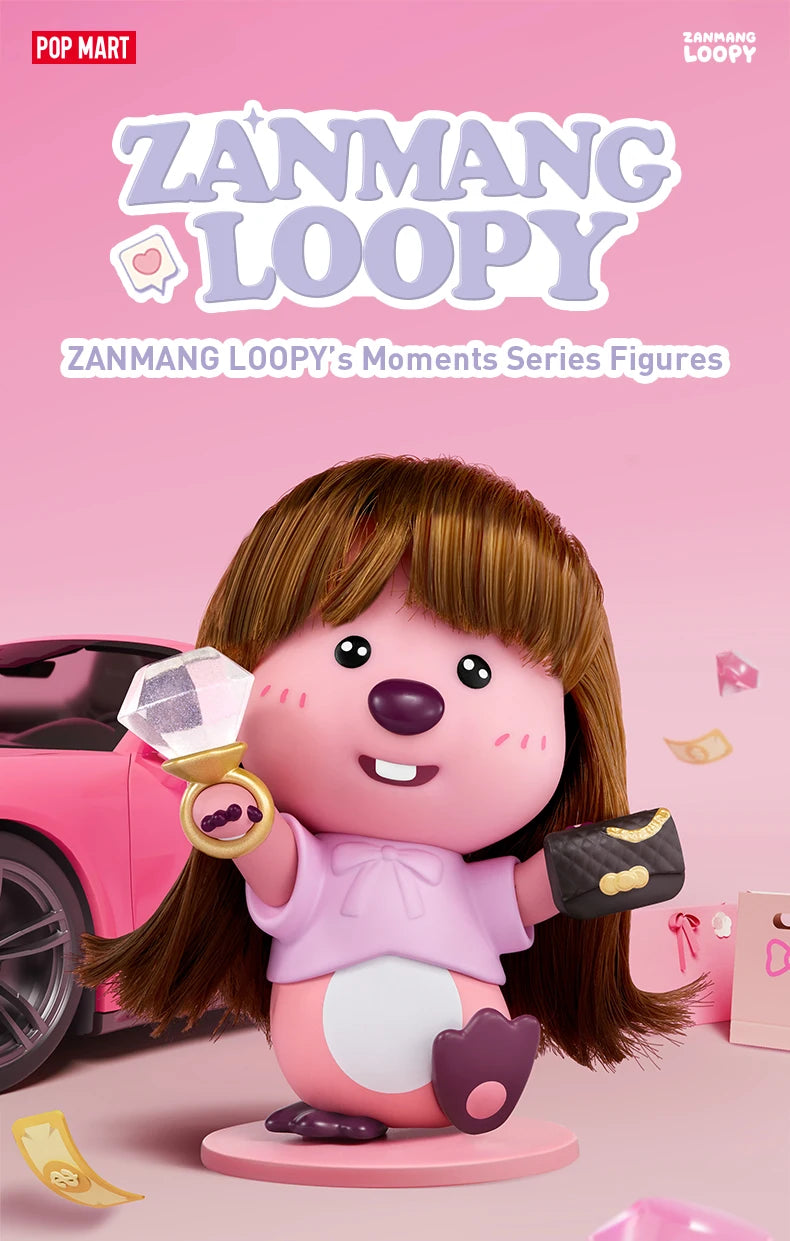 POP MART ZANMANG LOOPY’s Moments Series Figures Mystery Box 1PC/6PCS POPMART Blind Box Limited to 2pcs per order