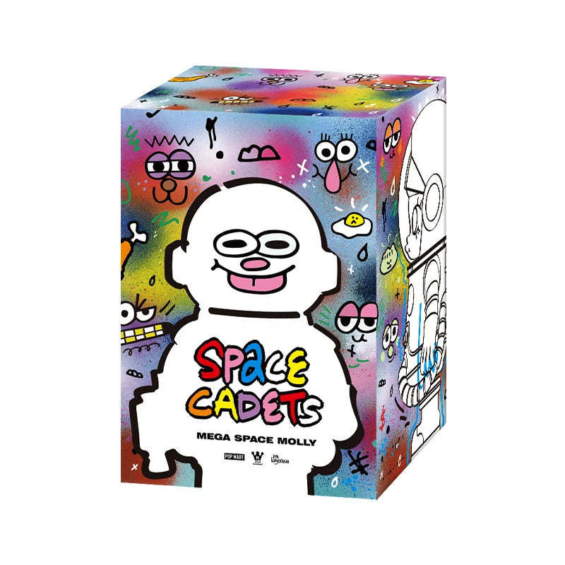 POP MART MEGA SPACE MOLLY 400% JON BURGERMAN SPACE CADETS Series Limited Edition 1PC/6PCS POPMART Blind Box Figure