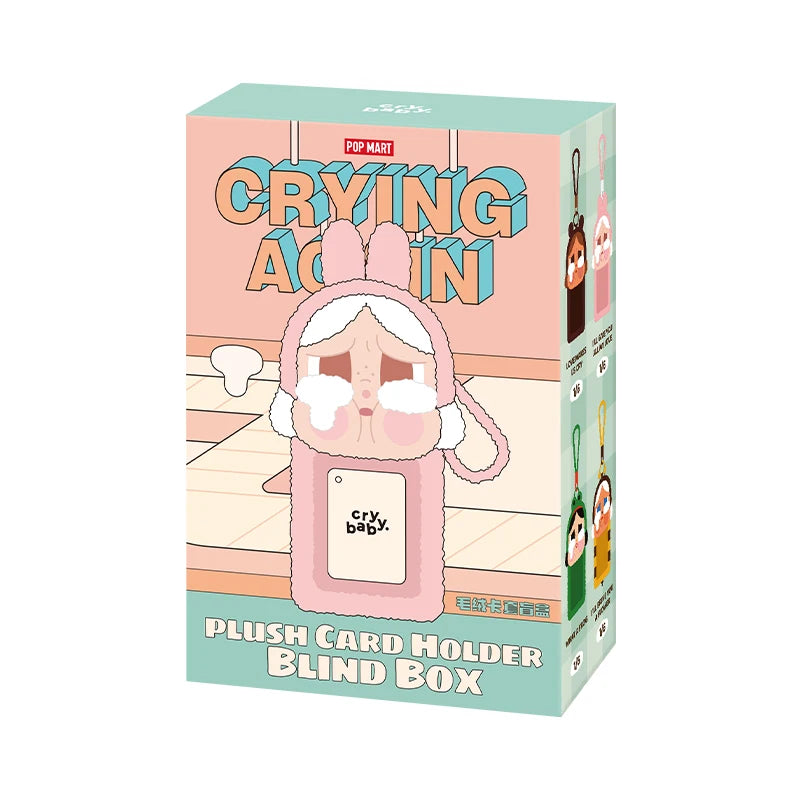 POP MART CRYBABY Crying Again Series - Plush Card Holder Blind Box 1PC/6PCS