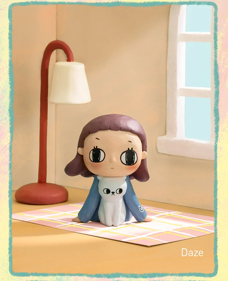 POP MART Nyota's Fluffy Life Series Mystery Box 1PC/12PCS POPMART Blind Box Action Figure Cute Toy Birthday Gift