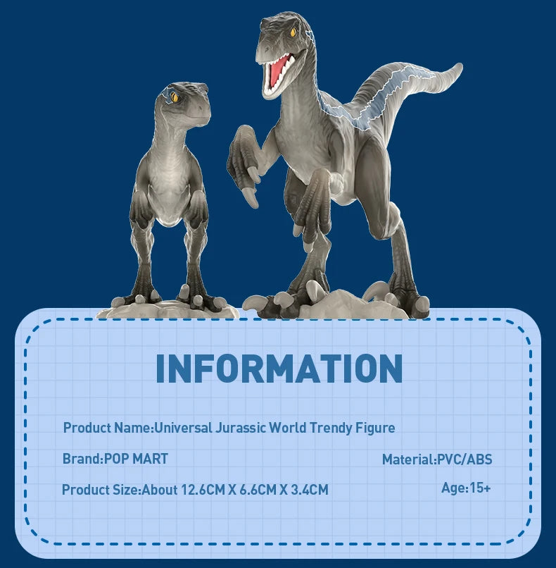 POP MART Universal Trendy Figurine Back to the Future ET Jaws Jurassic World POPMART Cute Toy Birthday Gift