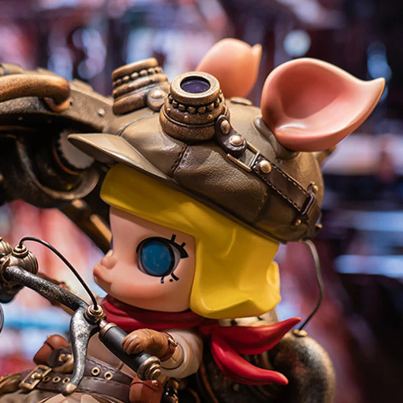 POP MART STEAMPUNK MONOWHEELL STORM PIGGY MOLLY Limited Edition Limited to 1PC per User ID
