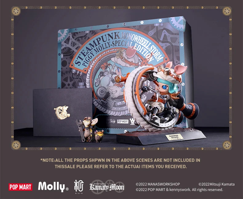 POP MART STEAMPUNK MONOWHEEL STORM PIGGY MOLLY - SPECIAL EDITION Limited to 1PC per user ID