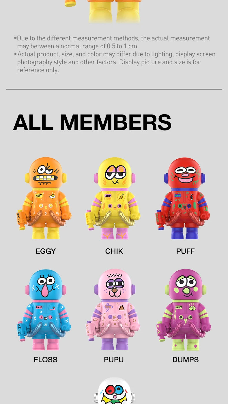 POP MART MEGA SPACE MOLLY 400% JON BURGERMAN SPACE CADETS Series Limited Edition 1PC/6PCS POPMART Blind Box Figure