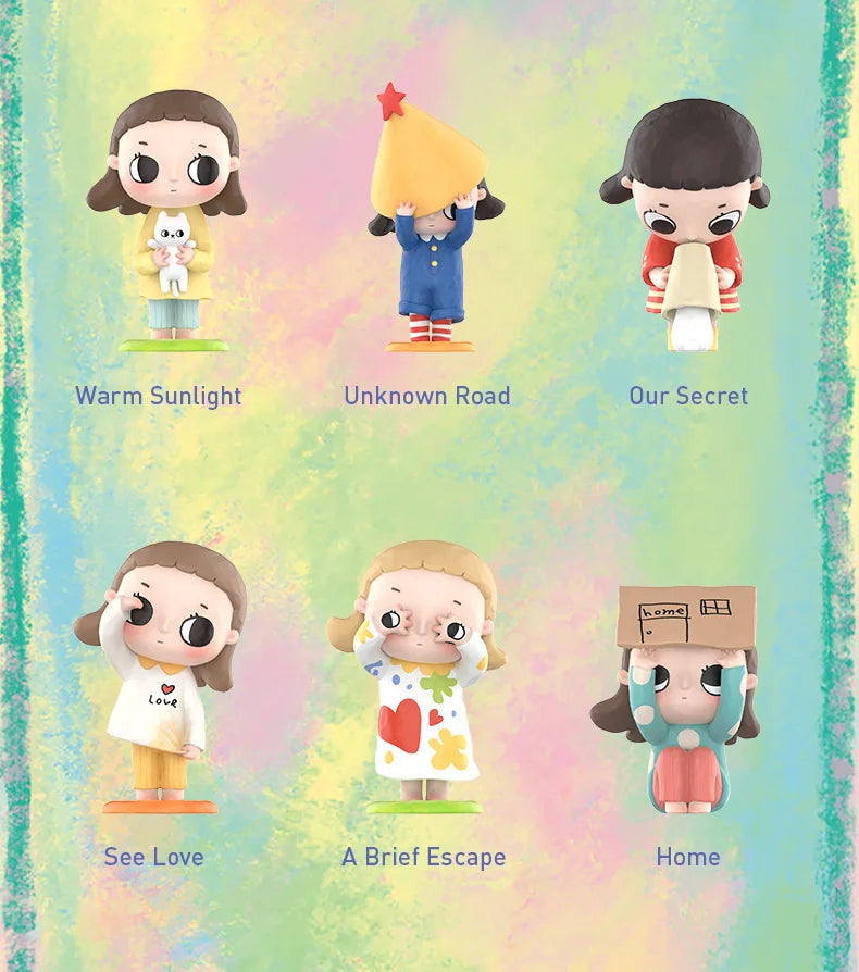 POP MART Nyota's Fluffy Life Series Mystery Box 1PC/12PCS POPMART Blind Box Action Figure Cute Toy Birthday Gift