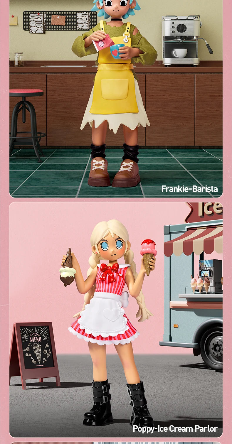 POP MART Peach Riot Rush Hour Series Figures Blind Box 1PC/12PCS Mystery Box