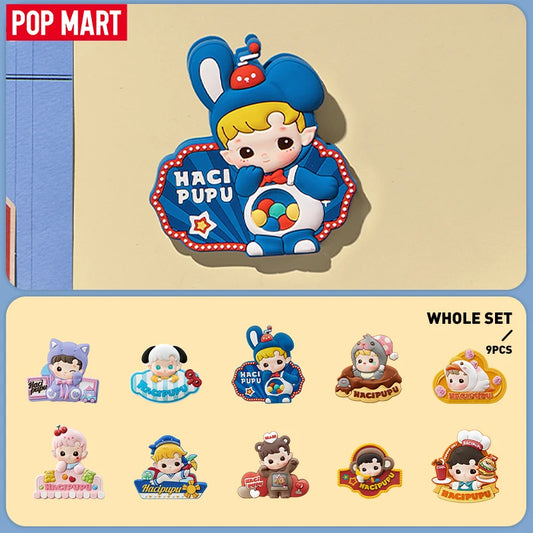 POP MART HACIPUPU Rolling Time Machine Series-Fridge Magnet Silicone Clip Blind Box 1PC/9PCS POPMART Mystery Box
