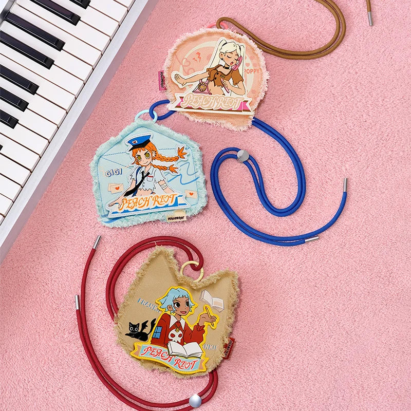 POP MART Peach Riot Rush Hour Series -Mini Bag Blind Box Mystery Box 1PC/6PCS POP MART Blind Box Action Figure Cute Toy