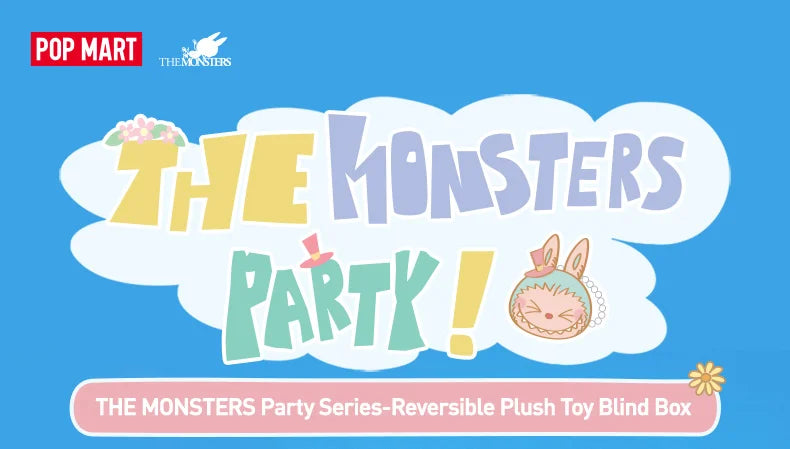 POP MART THE MONSTERS Party Series - Reversible Plush Mystery Box 1PC/6PCS POPMART Blind Box Limited to 2pcs/sets per order