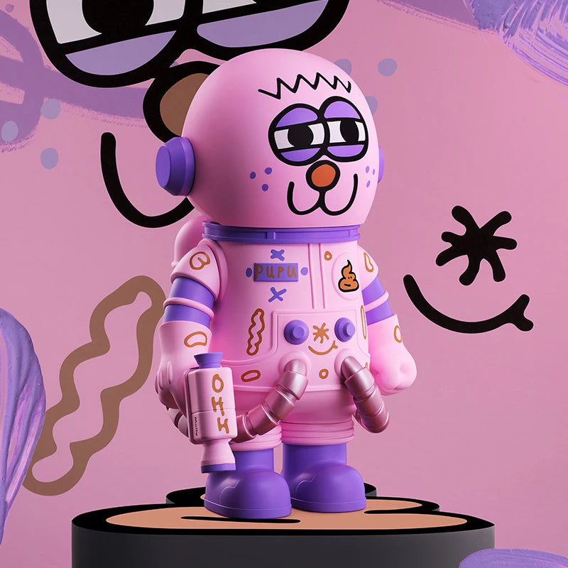 POP MART MEGA SPACE MOLLY 400% JON BURGERMAN SPACE CADETS Series Limited Edition 1PC/6PCS POPMART Blind Box Figure