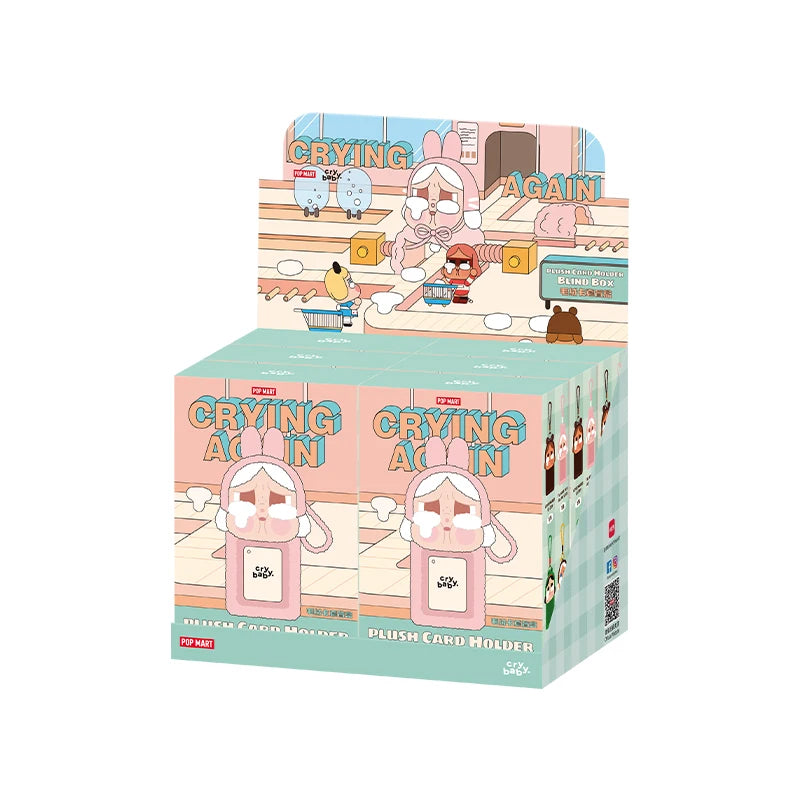 POP MART CRYBABY Crying Again Series - Plush Card Holder Blind Box 1PC/6PCS