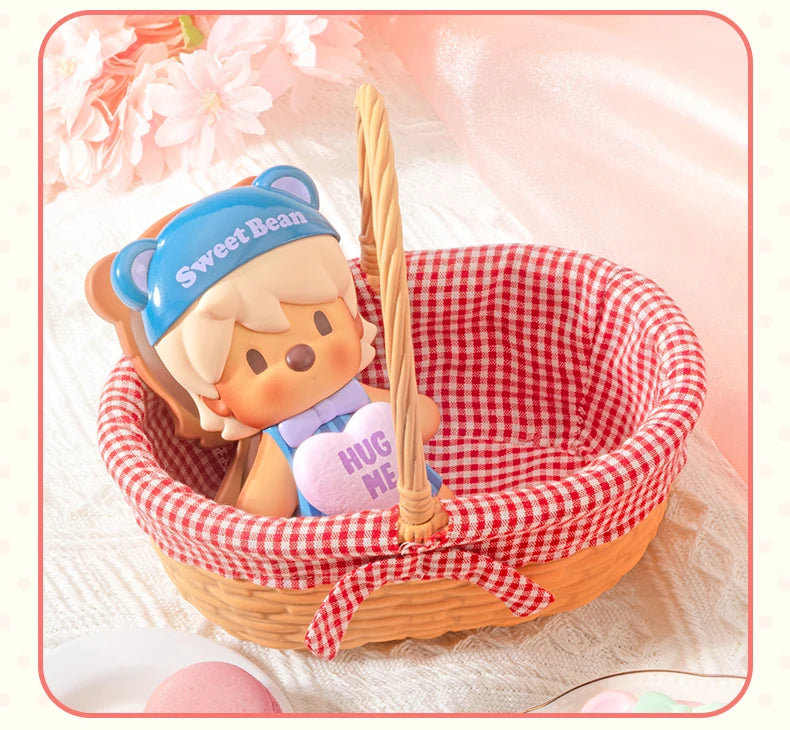 POP MART Sweet Bean Cookie Basket Figurine Set Action Figure Cute Toy