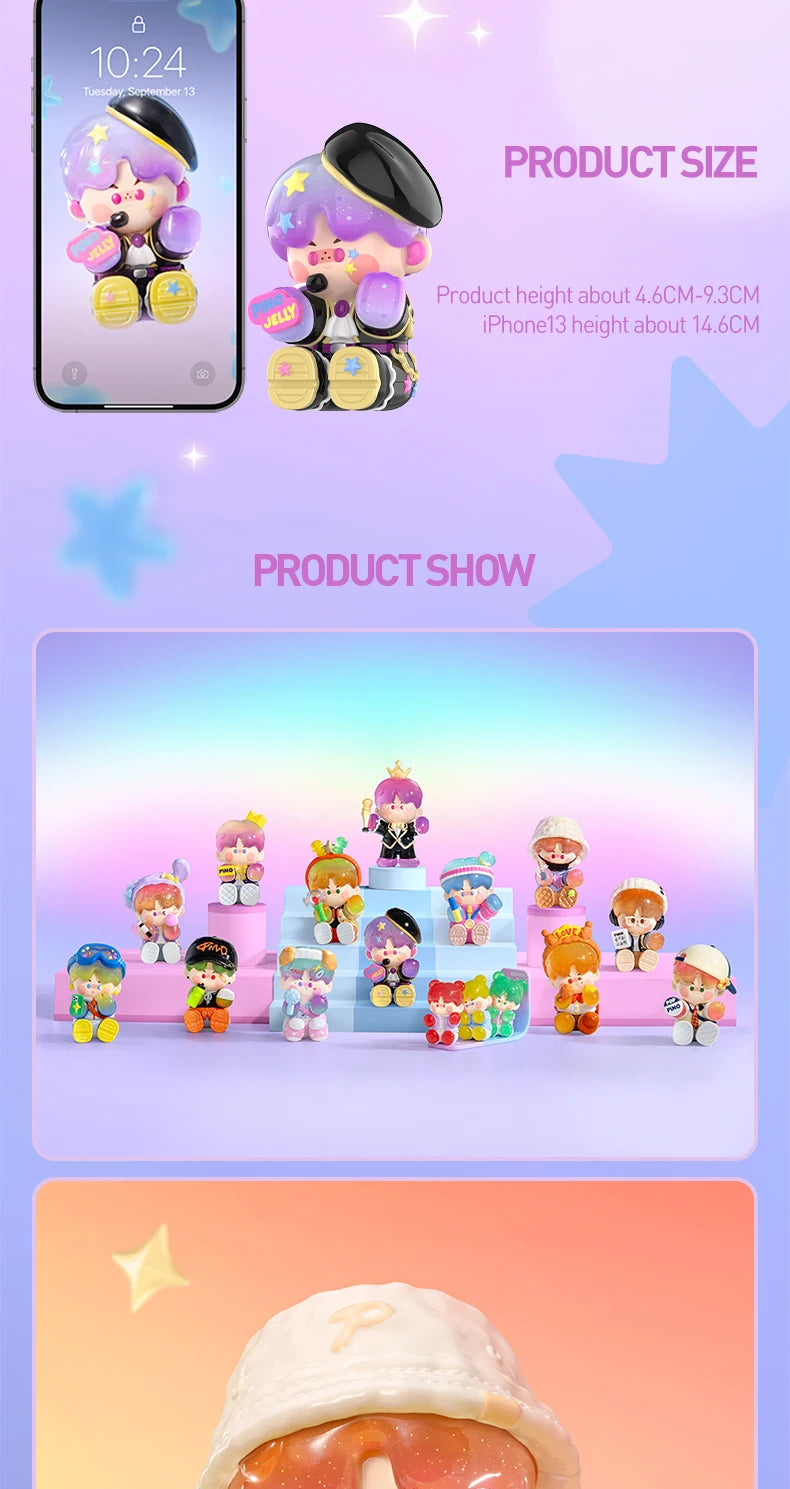 POP MART PINO JELLY Star Project Series Figures POPMART Blind Box Action Figure