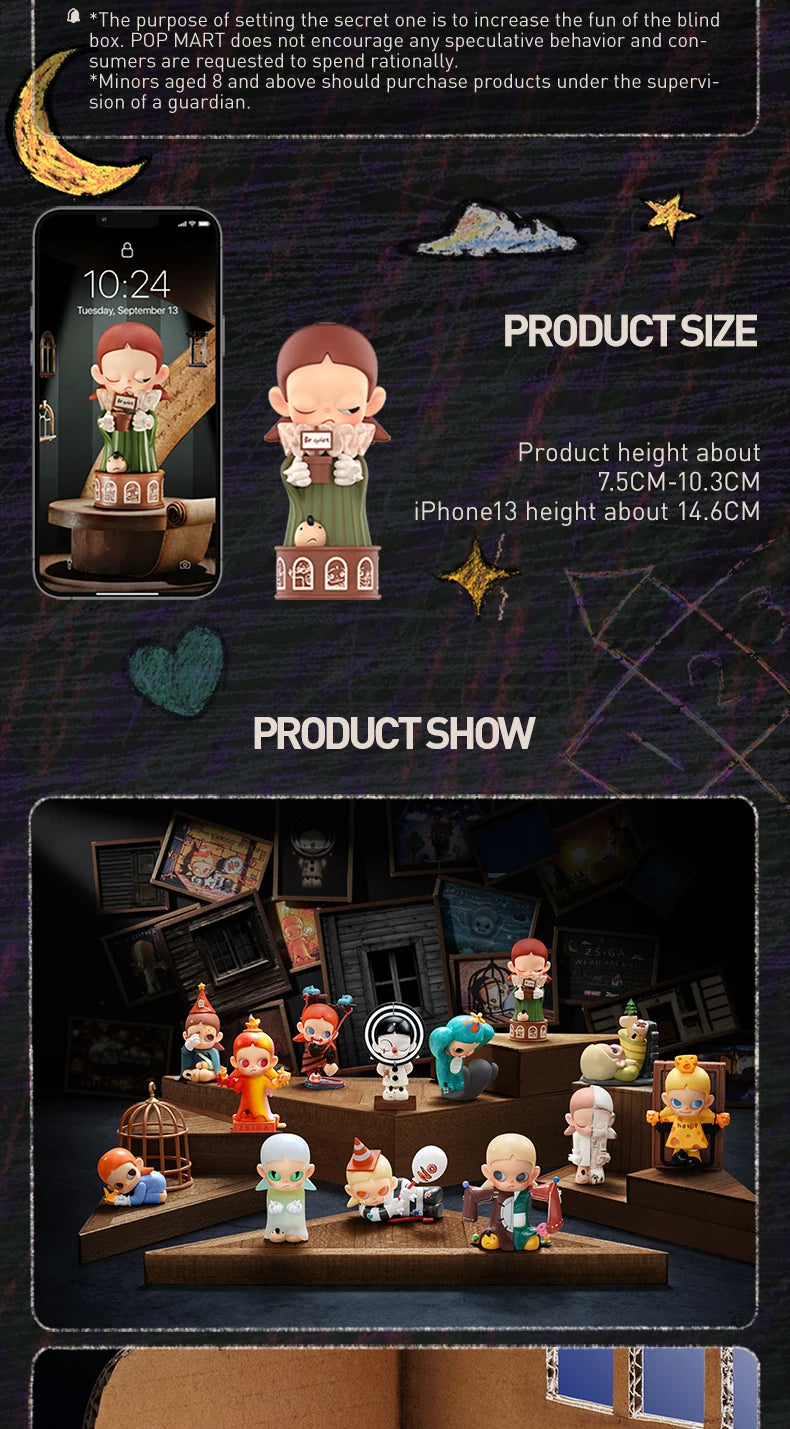 POP MART Zsiga We All Are Kids Series Figures Mystery Box 1PC/12PCS POPMART Blind Box Figure