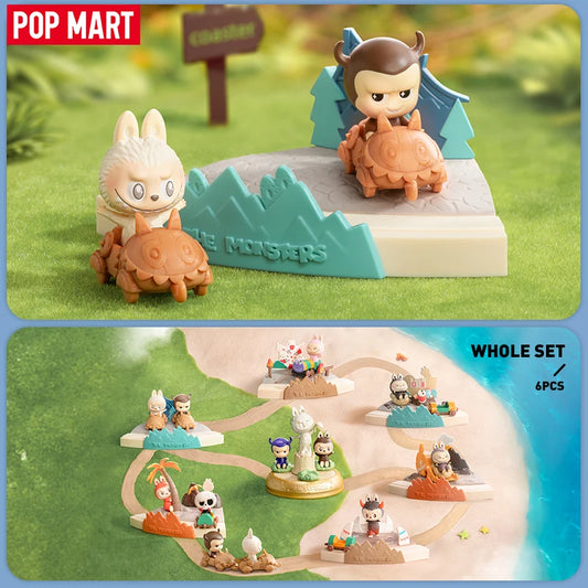 POP MART THE MONSTERS Playing Games Series Scene Sets Mystery Box 1PC/6PCS POPMART Blind Box Action Figure