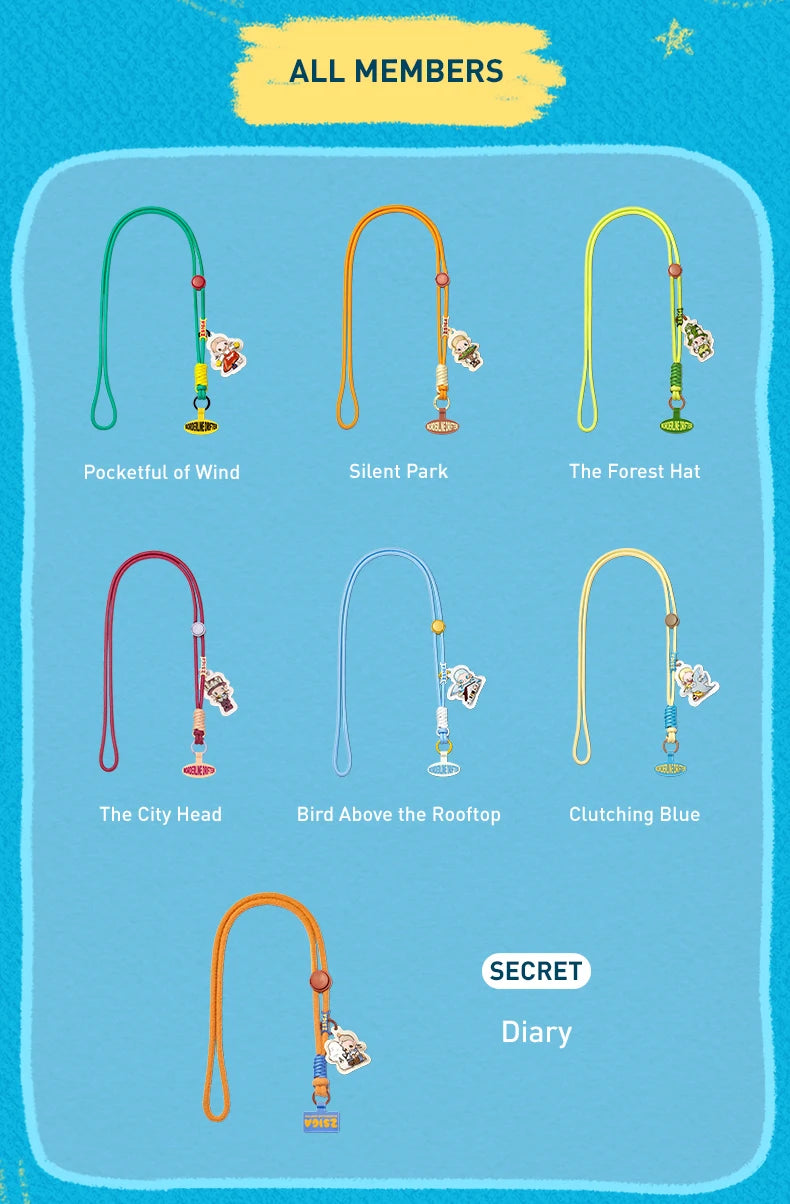 POP MART Zsiga Borderline Drifter Series-Phone Charm Blind Box Mystery Box 1PC/6PCS Blind Box