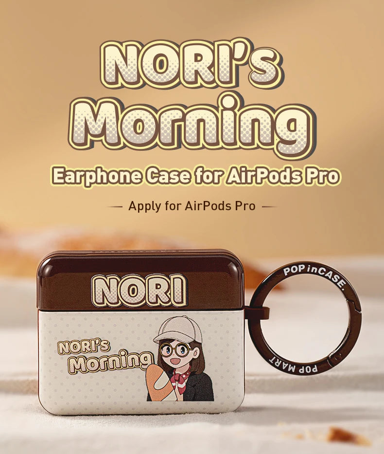 POP MART NORI's Morning Series For iPhone AirPods Pro Beautiful Cute Earphone Case