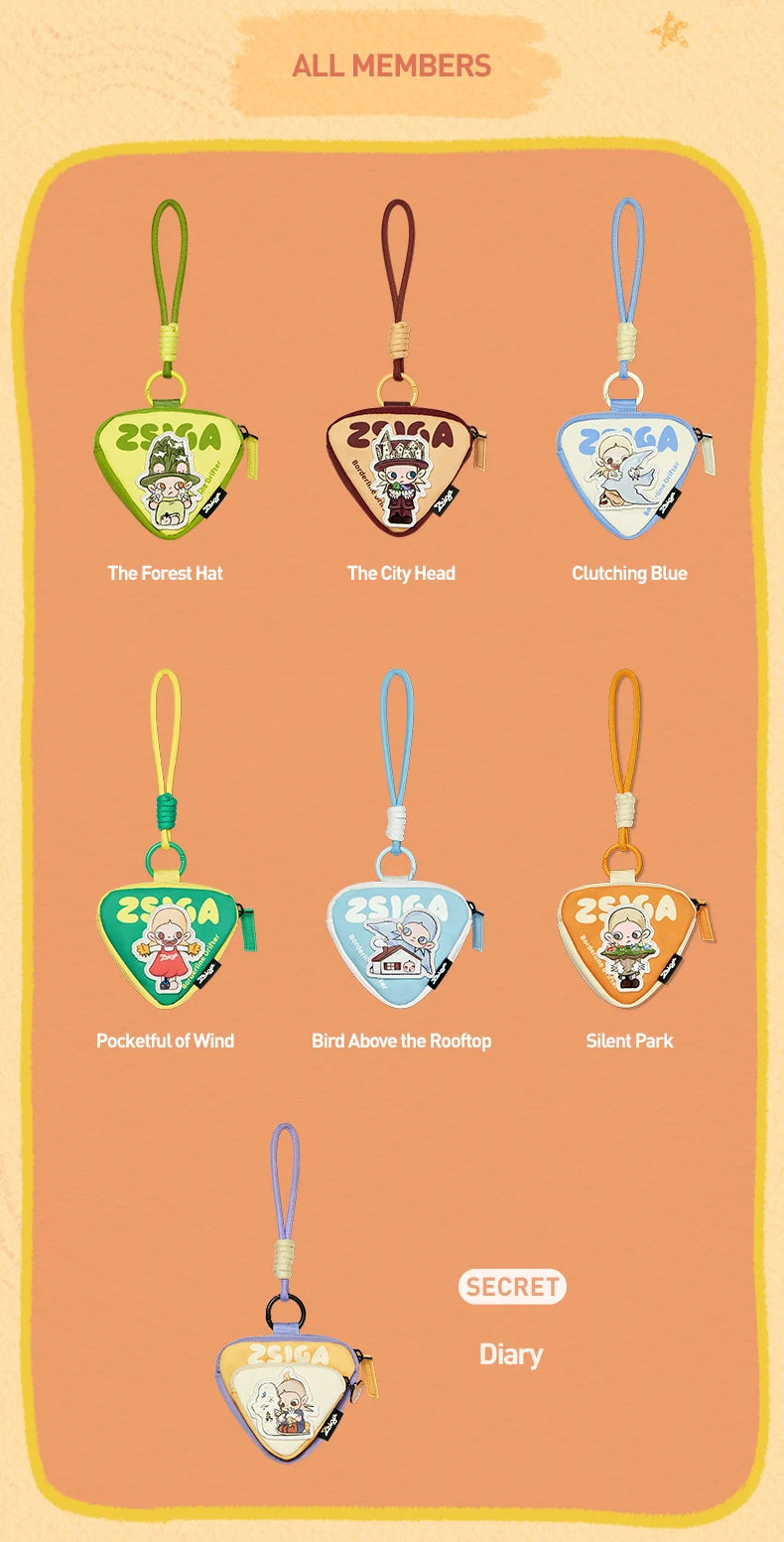POP MART Zsiga Borderline Drifter Series-Triangular Bag Blind Box 1PC/6PCS