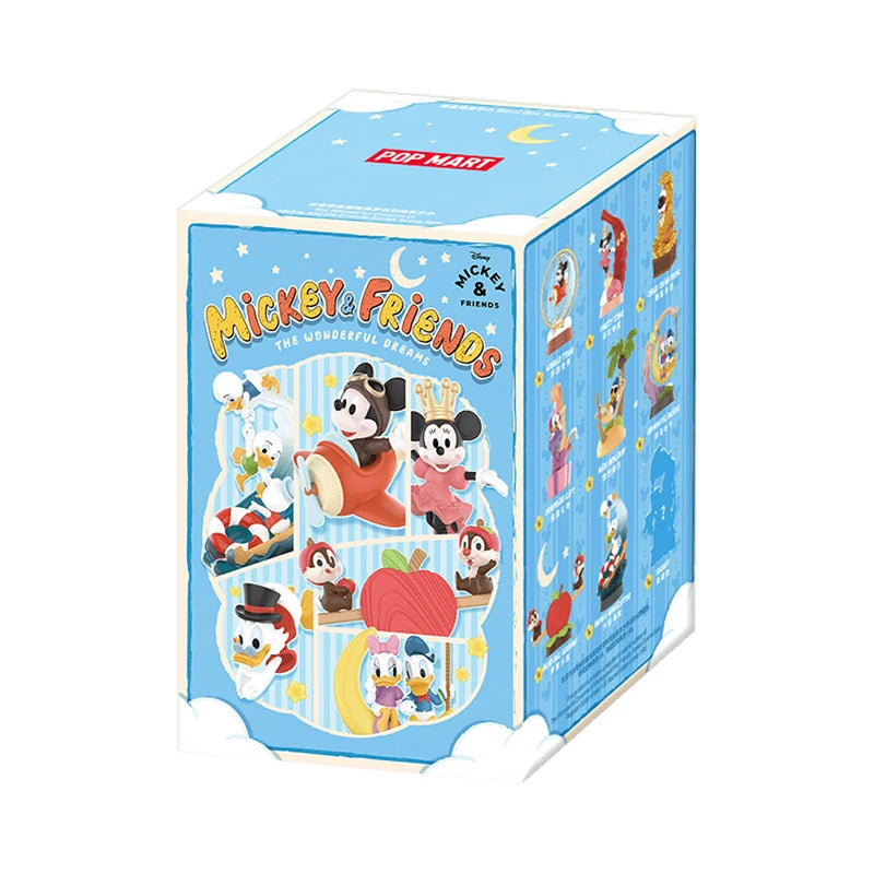 POP MART The Wonderful Dreams of Mickey and His Friends Series Scene Mystery Box 1PC/8PCS POPMART Blind Box Disney Action Figure