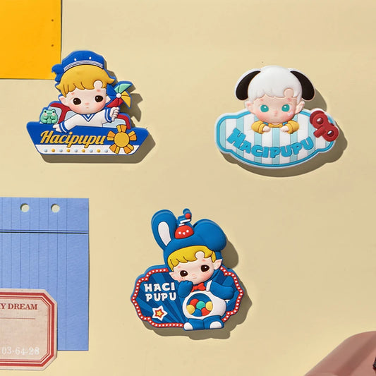 POP MART HACIPUPU Rolling Time Machine Series-Fridge Magnet Silicone Clip Blind Box 1PC/9PCS POPMART Mystery Box