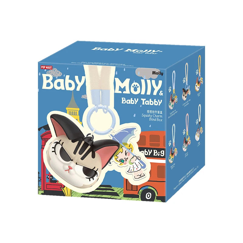 POP MART THE MONSTERS Baby Molly & Baby Tabby Series-Pinch Pendant Blind Box 1PC/6PCS Blind Box