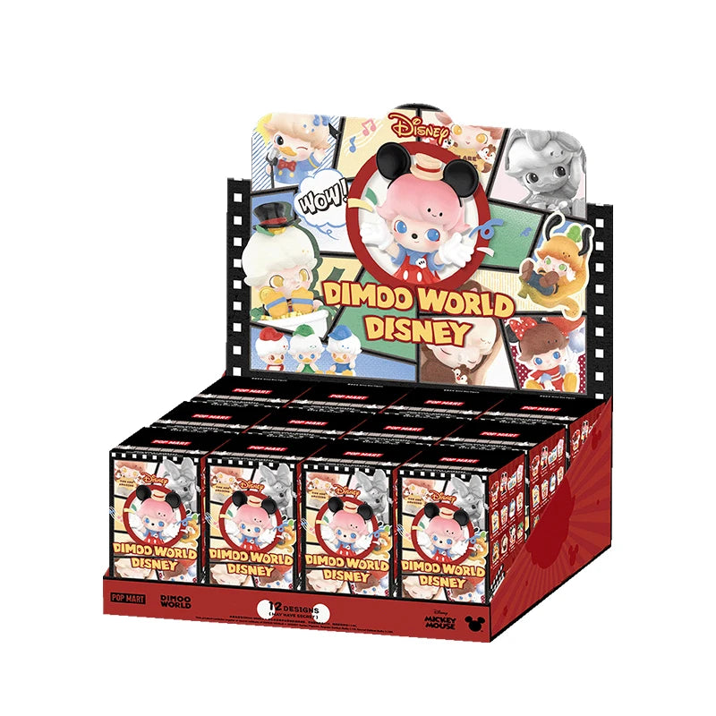POP MART DIMOO WORLD × DISNEY Series Figures Blind Box 1PC/12PCS Mystery Box