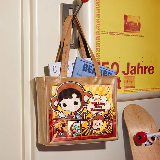 POP MART HACIPUPU Rolling Time Machine Series-Tote Bag