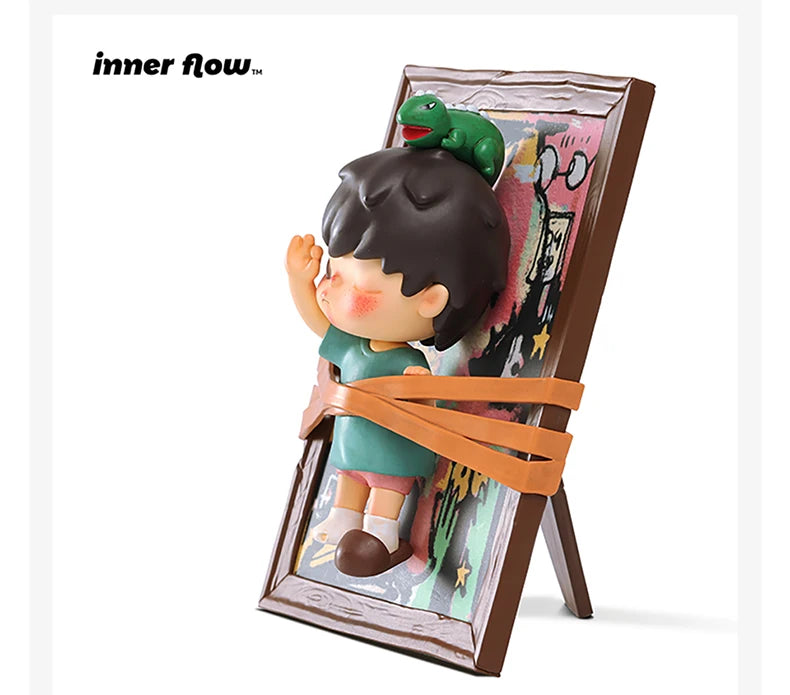 POP MART INNER FLOW Hirono Listening Saying Seeing Figurine