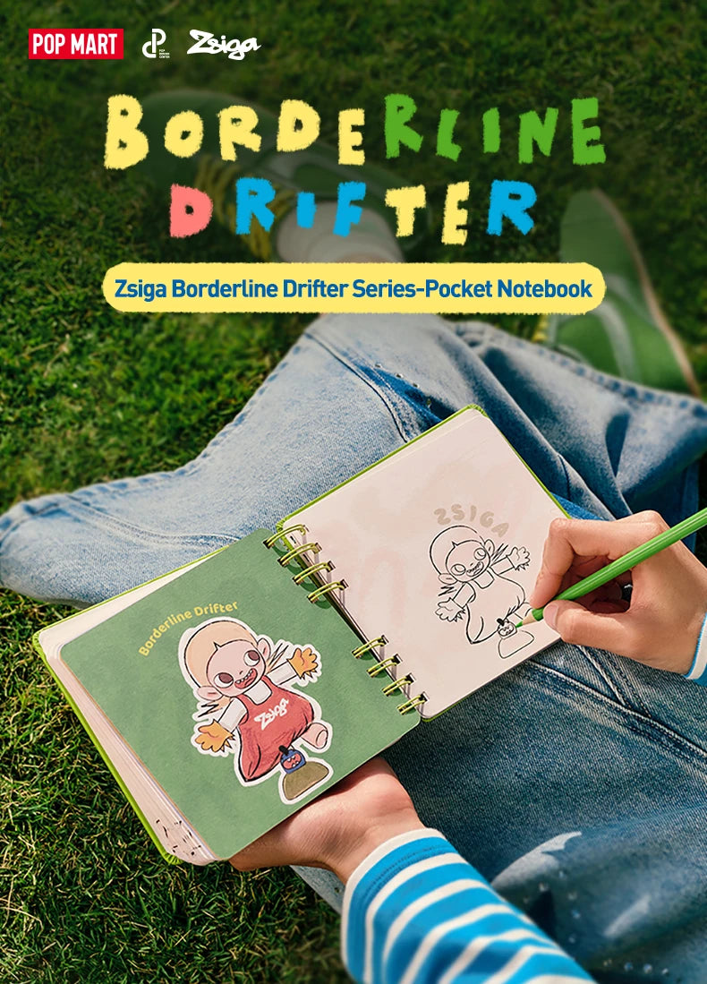 POP MART Zsiga Borderline Drifter Series-Pocket Notebook