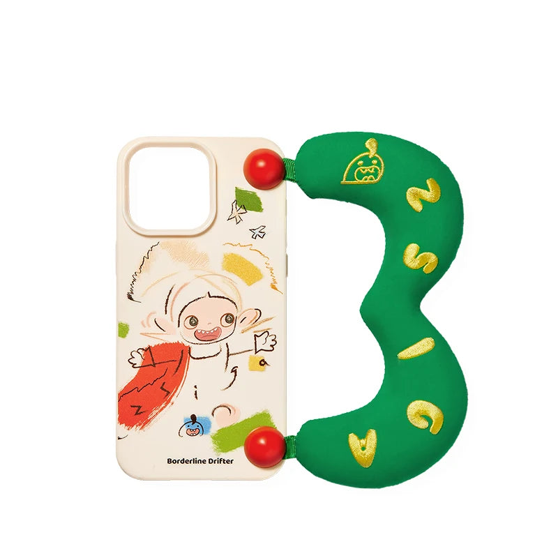 POP MART Zsiga Borderline Drifter Series-Phone Case for iPhone 15 Pro Max / 15 Pro/16 Pro Max