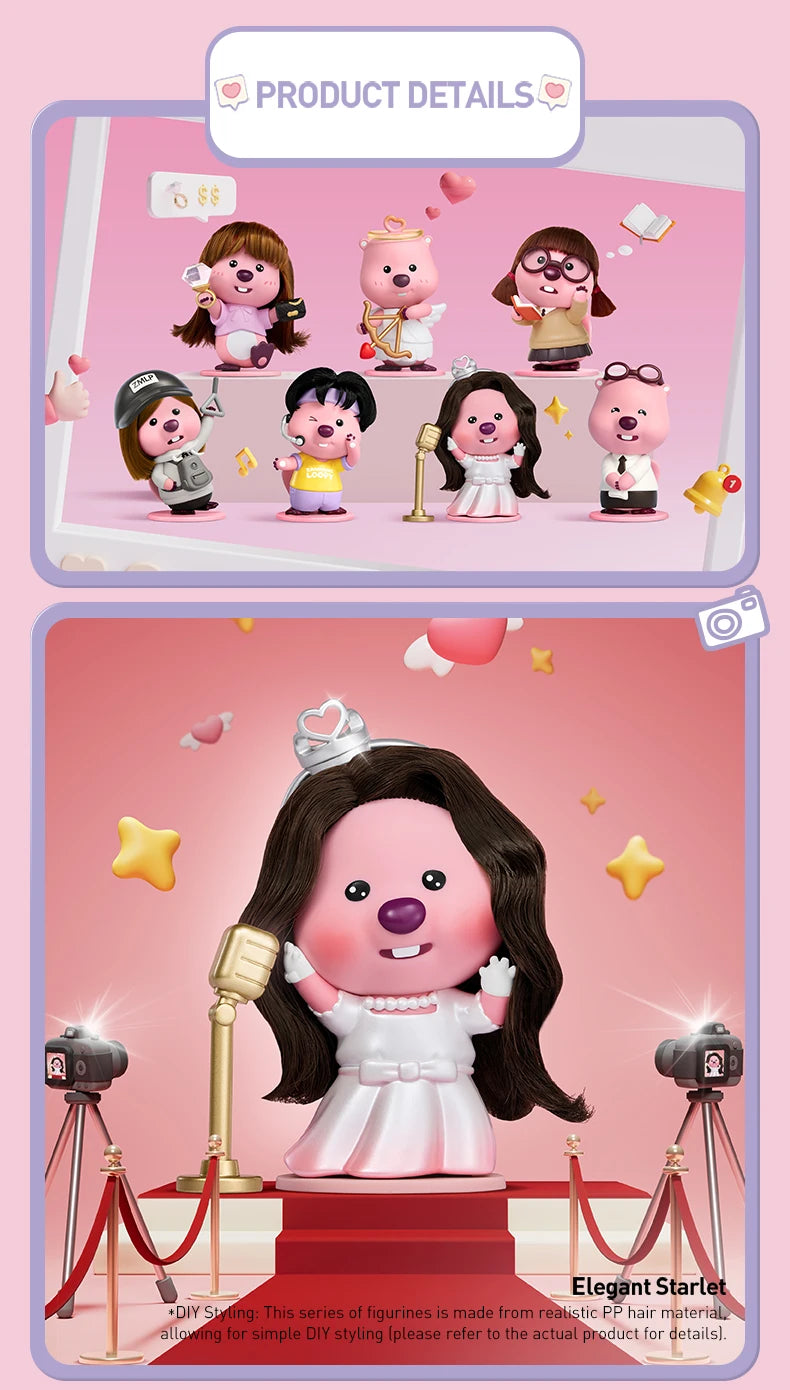 POP MART ZANMANG LOOPY’s Moments Series Figures Mystery Box 1PC/6PCS POPMART Blind Box Limited to 2pcs per order